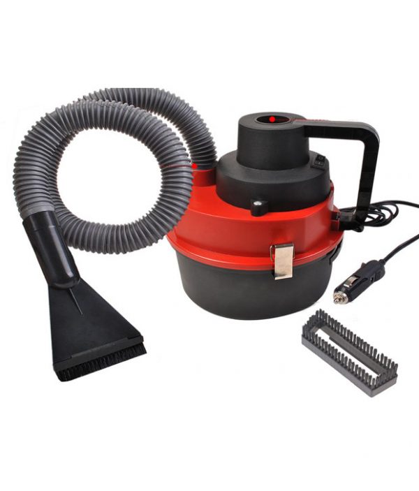 Leader Car Vacuum Cleaner for Wet & Dry DC 12V Red